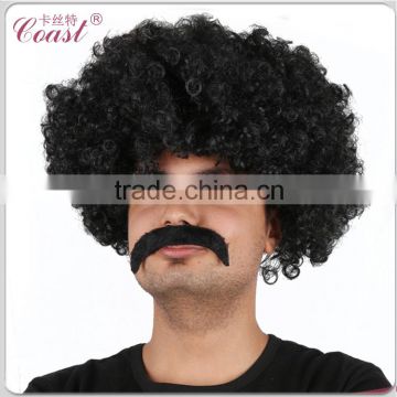 cheap black short afro wigs men