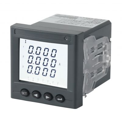 Best selling Acrel AMC72L-AV3/J  3 phase LCD programmable current meter with 1chanel alarm function