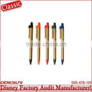 Disney factory audit manufacturer's eco recycled pen 143063