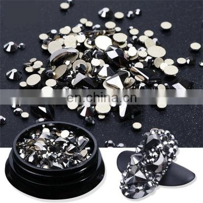 3 Colors 1/2/3Boxes Mixed 3D Rhinestones Decoration Nail Art Nail Art Sticker Decoration Decorations Crystal