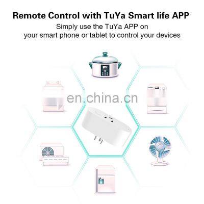 Tuya Smart Socket WiFi Switch Timing Plug Voice Control Socket US Standard Socket With Battery Detection photo-5