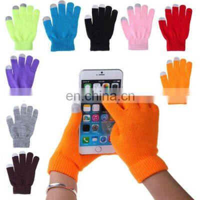 Capacitive Gloves Thermal Unisex E Touch Sensitive Gloves Custom Print Winter Touchscreen Gloves For Smart Phone Tablet iPad