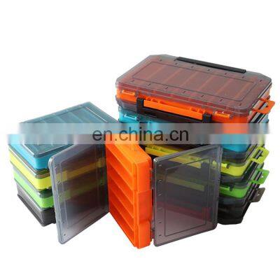 Portable Fishing Lure Box ABS Double sided  Waterproof PP Fishing Accessories Hard Minnow squid EGI Plastic Fishing Box