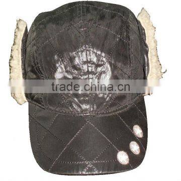 custom baseball cap ear flap