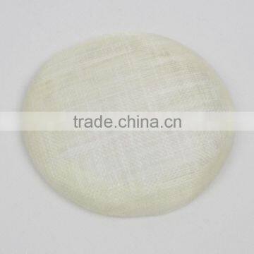 Ivory Sinamay Hat Fascinator Base Wholesale photo-2