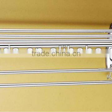 Wesda Bathroom Hardware Set Metal Bathroom Hotel Towel Shelf A081 photo-6