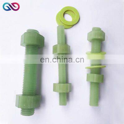 M6 M10 M12 M16 M20 M24 M30 GRP bolt and nut for ship parts frp threaded rod grp bolts and nuts