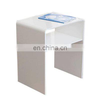 Custom white Acrylic Perspex Bedside table