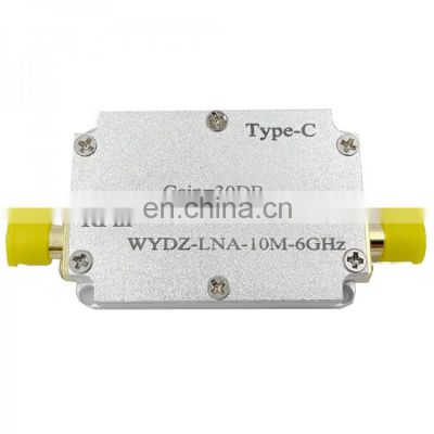 Gain 10DB 20DB 30DB 10M-6GHz High Flatness LNA Low Noise Amplifier for RF Signal Driving Receiver Front End