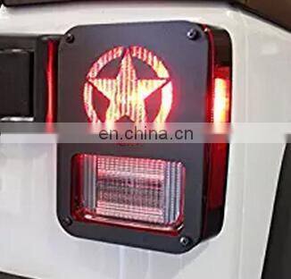 Защитник заднего фонаря с пятиконечной звездой для Jeep Wrangler JK J219 photo-2