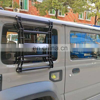 Offroad Aluminum Black Side Ladder step for Suzuki Jimny 2019-ON  Side Ladder for JB64 JB74 JB64W JB74W