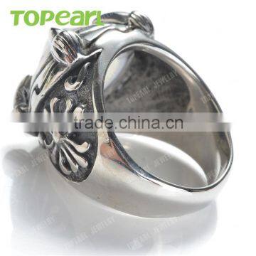 Topearl Jewelry High Quality Gothic Stainless Steel Evil Eye Dragon Claw Ring MER143 photo-3