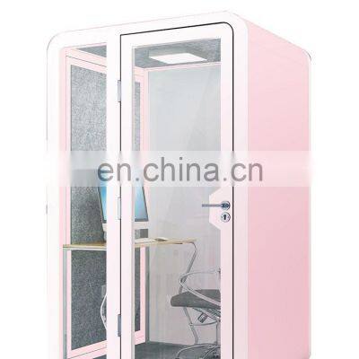 30dB Sound Proof Denoise Room With 10mm Transparent Tempered Glass Audiometric Booth Piano for School photo-5