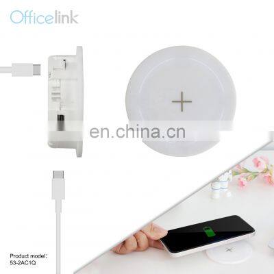 Furniture fitting Wireless charger with AC/DC adaptor