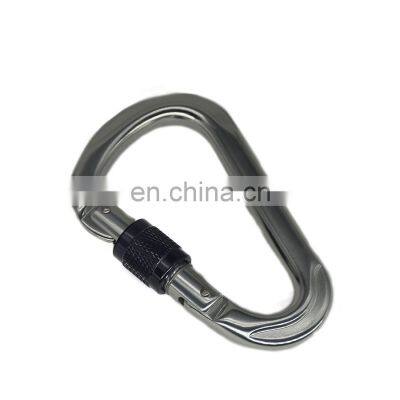 100mm/5.43inch Wholesale CE Certified Climbing Aluminum Carabiner Hook With Screw Gate photo-4