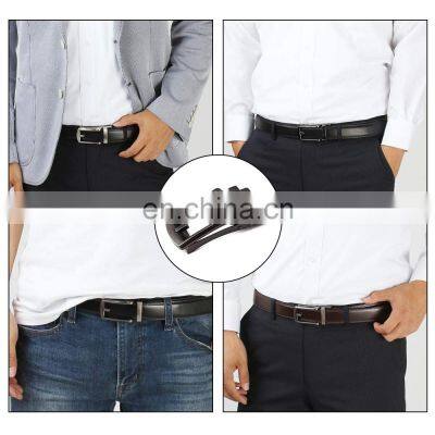 Wholesale Custom Simple Clip Reversible Leather Ratchet Pin Buckle Leather Belt Buckle photo-5