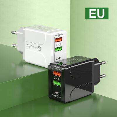 2USB+PD Phone Charger 2A Wall Charger Universal Travel Adapter EU /UK Charger for Iphone for Samsung for HuaWei photo-4