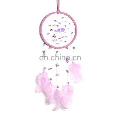 Artillady Car White Dreamcatcher Kids Room Decoration Girl Wedding Gift Crystal Dream Catcher
