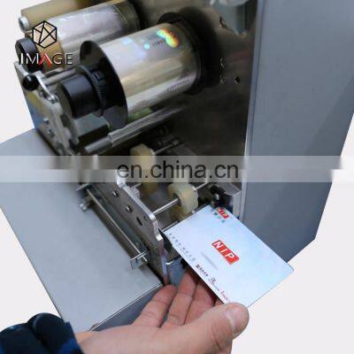 Semi Automatic Hologram Plastic PVC ID Card Film Laminating Machine photo-5