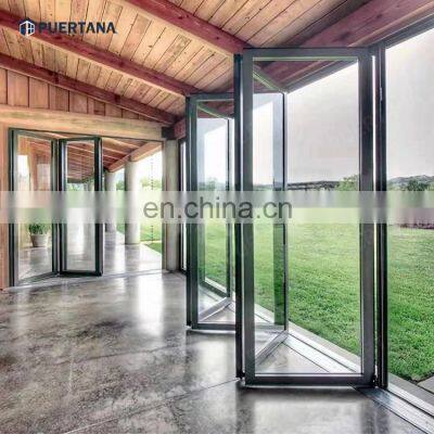 Aluminium Door Australian Aluminum Folding Open Style and Exterior Position Aluminium Bi-fold Glass Door Design Price
