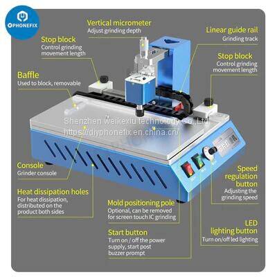 AIXUN Chip Grinding Machine For Phone Motherboard CPU IC Removal photo-4