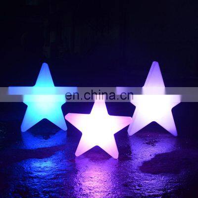 plastic outdoor light up /Color Changing Led Christmas lamparas Tree decoration Light with Star home decor lighting outdoor