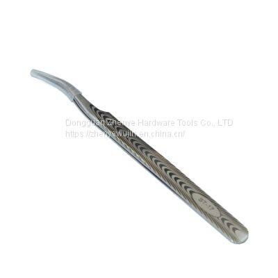 Precision fine stainless steel fine eyelash tweezers sharp tip electron microscope laboratory electron microscope clip ST-17 Textured