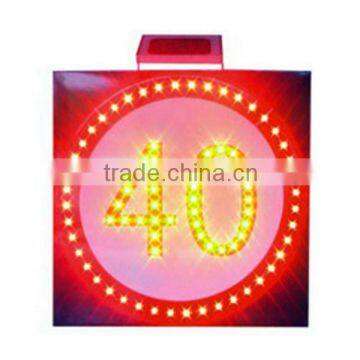 Direct Manufacture LED Traffic Speed Limit Warning Solar Sign Board photo-4