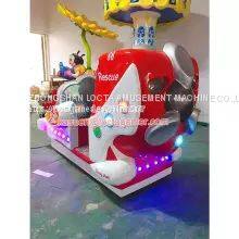 Guangdong Zhongshan Tai Le Amusement Indoor and Outdoor Waterproof Small Multi Swing Machine Shaking Car Air Fighter Game Screen Video Game Racing Recreational Machine Coin-operated Self-service photo-2