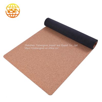 Custom print Non-slip Pilates Mat Rubber Cork Yoga Mat for sale