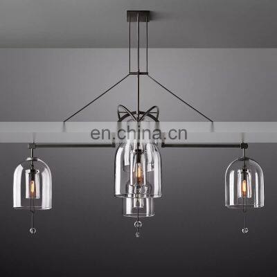 Custom Modern Luxury Creative Villa Living Room Chandelier Pendant Light Dining Room Bar Fulcrum Collection All Copper Glass Cha photo-5
