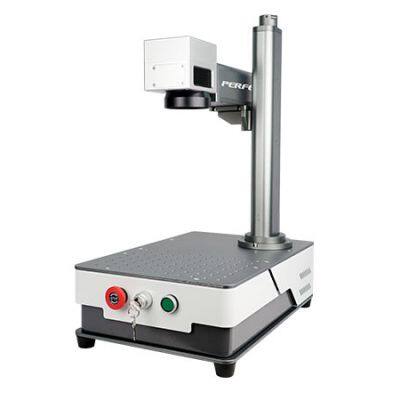 20W Desktop Small Mini Metal Stainless Steel Iron Copper Aluminum Silver Fiber Laser Marking Engraving Marker Machine photo-3