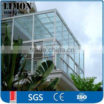 sun room/best seller sunroom with laminated glass /aluminium sunroom