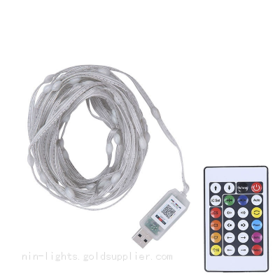 Colorful Outdoor Decoration Christmas Light Belt Mobile Phone Bluetooth APP Intelligent Point Control RGB Atmosphere Marquee Light Belt photo-4