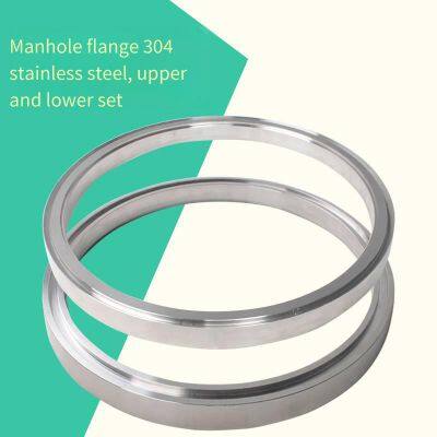 a Complete Set of Upper and Lower Manhole Flanges for Stainless Steel Pressure Tanks, Including a Welded Head for Making the Tank Lid photo-3