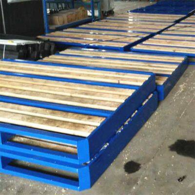 Wood Surface Steel Pallet With Anti-Slip Coating for Industrial Use photo-4