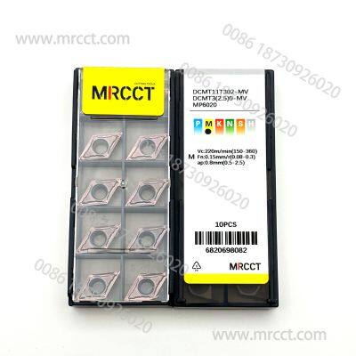 MRCCT DCMT11T302-MV MP6020 CNC Metal Lathe Cutting Tool Turning Tungsten Carbide Insert Blade