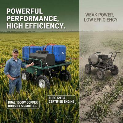 Vigorun SPRY600 Machine de pulvérisation avec moteur à essence approuvé CE et EPA, réservoir de 600l pour pulvérisateur agricole