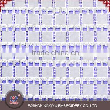 New Design Regular Square Shape Embroidery Water Soluble Fabric Chemical Lace photo-2