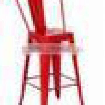 Hot Selling Steel Iron Frame Modern Design Vintage Dining Metal Chair photo-3