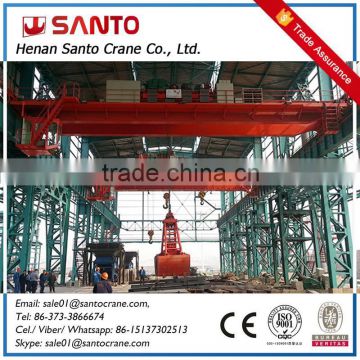 Hot Selling Double Girder Waste Grab Overhead Crane 20t