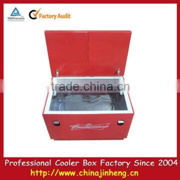 metal 2-door cooler with stainless steel inner