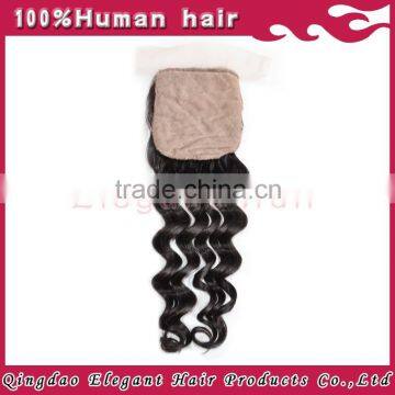 Top selling Brazilian human hair closure,remy lace front closure with baby hair