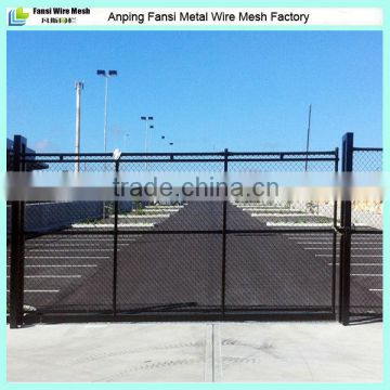 50*50mm aperture pvc coated chainmesh fencing gate for security fence