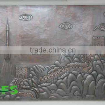 Bronze great wall relief sculpture