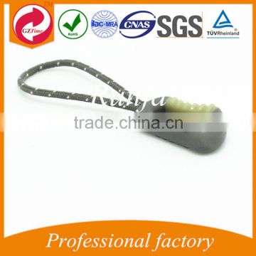 100% green Material zipper puller with Rope from China Factory