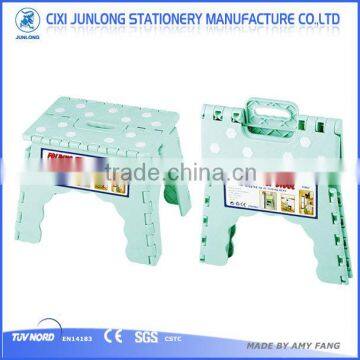 Small plastic folding step stool with EN14183