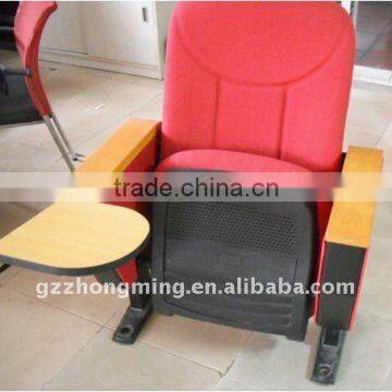 cheap theater chairs with writing pad auditorium seating theater furniture LT-052
