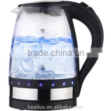 1.7L Electric Glass Kettle With Blue Led Light KT-G11