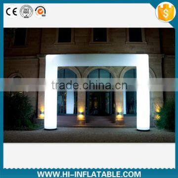 Outdoor Cheap Wedding Event Supplies Inflatable Lighting White Entrance Arch for Sale